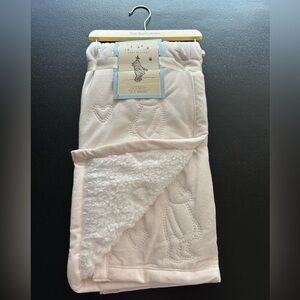 Pooh-Bear-Collection ~ Beige Baby Blanket with  Heart Design